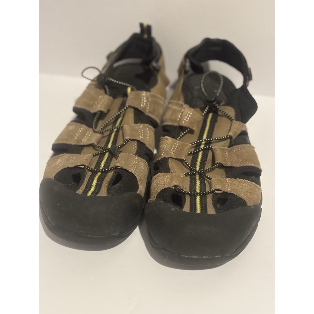 Fisherman Sandals Outdoor Shoes‎ Mens 9 Sport Trail Water Brown Leather Hiking